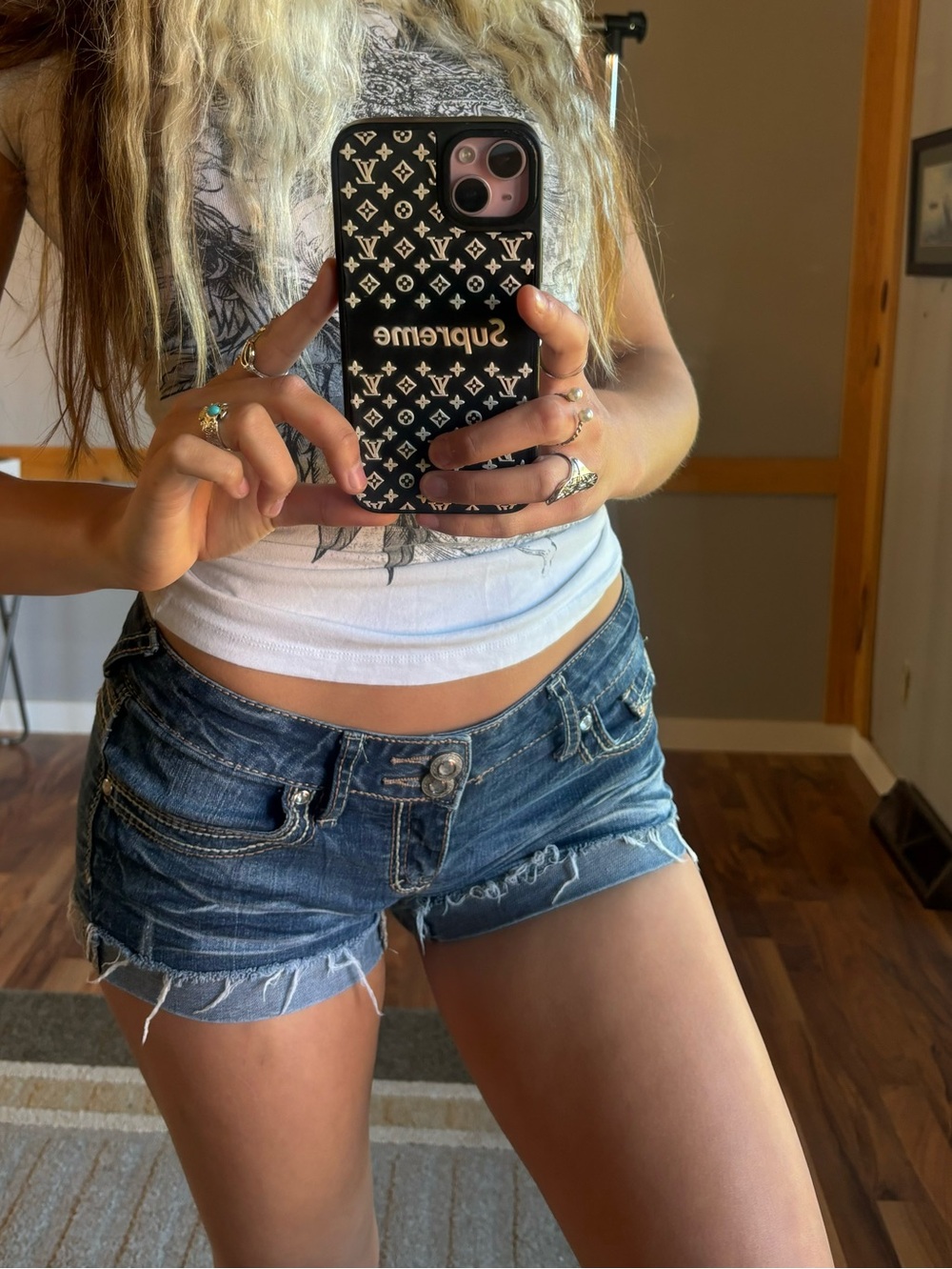 Vintage Y2K Low Rise Denim Shorts